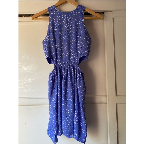dELiA’s Sleeveless Blue-Violet Heart Print Dress - Picture 5 of 5